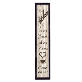 "Kitchen Is The Heart of The Home" by Millwork Engineering, Ready to Hang Framed Print, Black Frame (Color: as Pic)