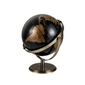 World Globe with Base for Household/Office Decor (Color: Gold & Black, Type: Decor Supplies)