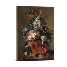 Vase Of Flowers 1722 (Type: Standard Framed Canvas Print, size: 40" x 26" / 100cm x 65cm (approx))